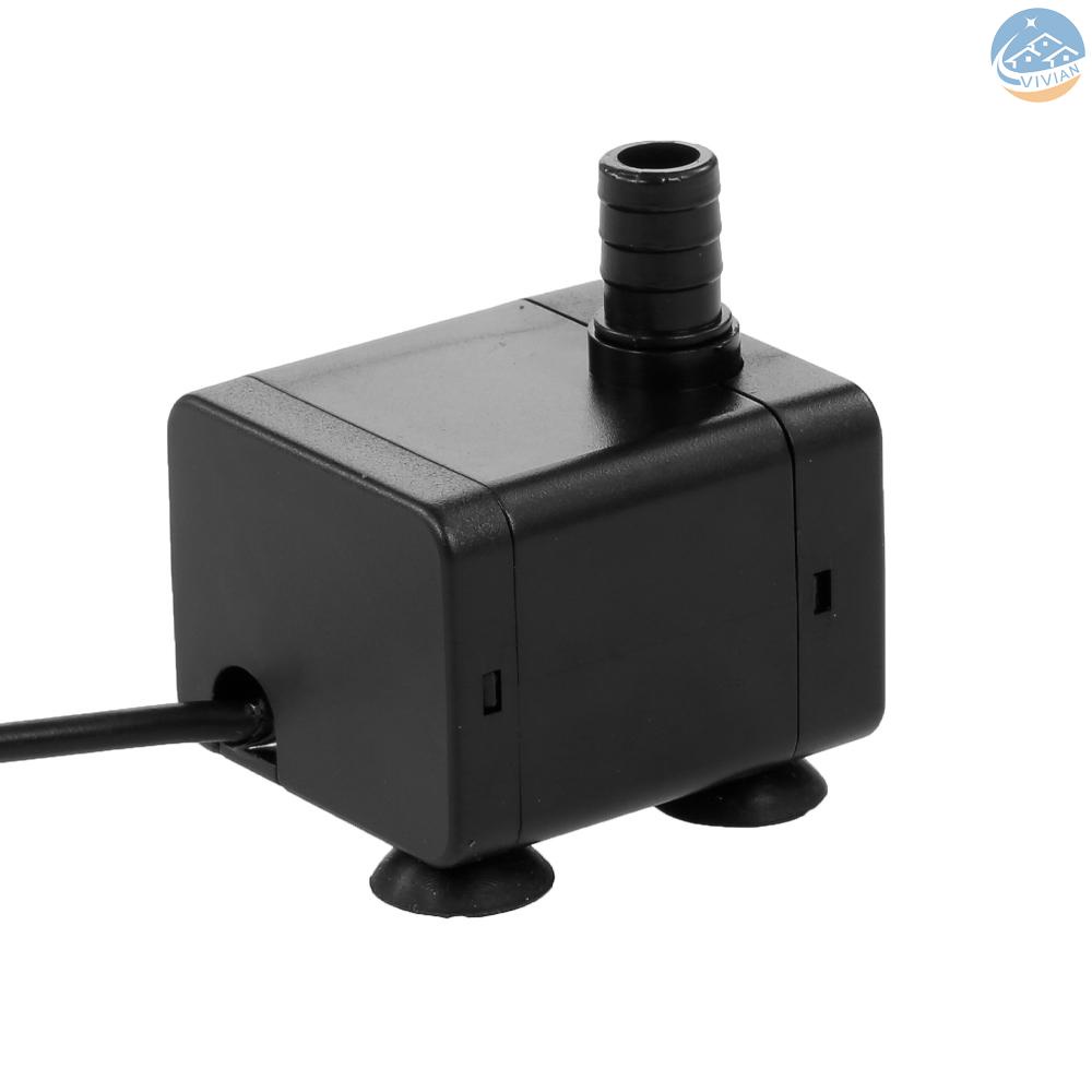Máy Bơm Nước Mini 5v Không Chổi Than Siêu Nhỏ Chống Thấm Nước Có Dây Cáp Sạc Usb Cho Bể Cá