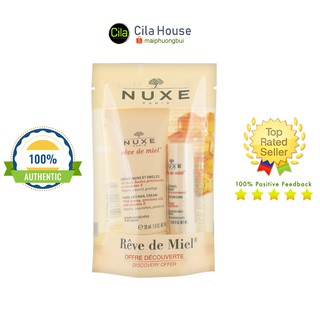 Set kem dưỡng tay và son dưỡng môi Nuxe Reve De Miel - Cila House