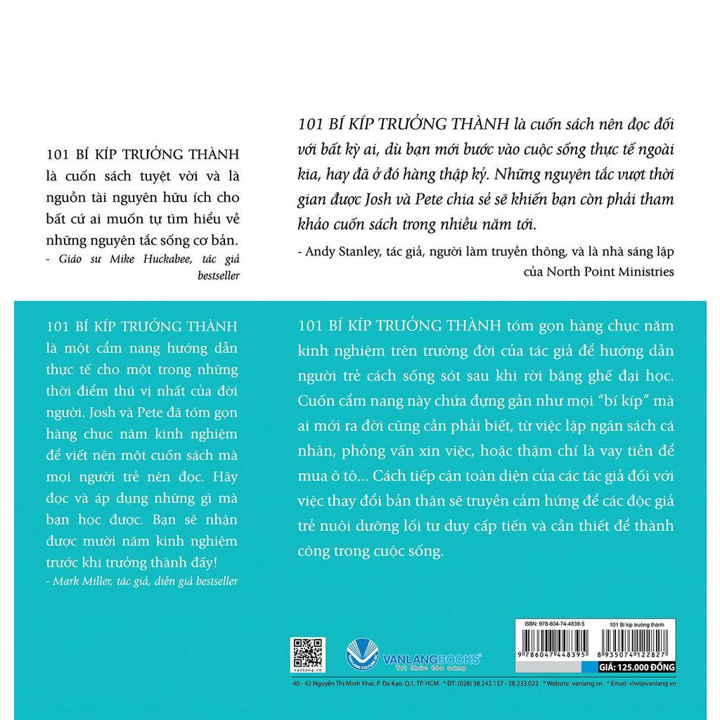 Sách 101 Bí Kíp Trưởng Thành