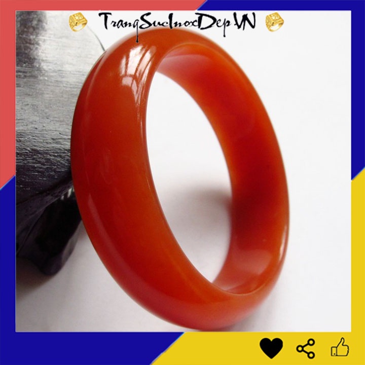 Nhẫn mã não đá đỏ tự nhiên liền khối sáng đẹp, nhiều size dễ chọn, Đeo tay vạn sự may, tặng hộp đựng xinh xắn