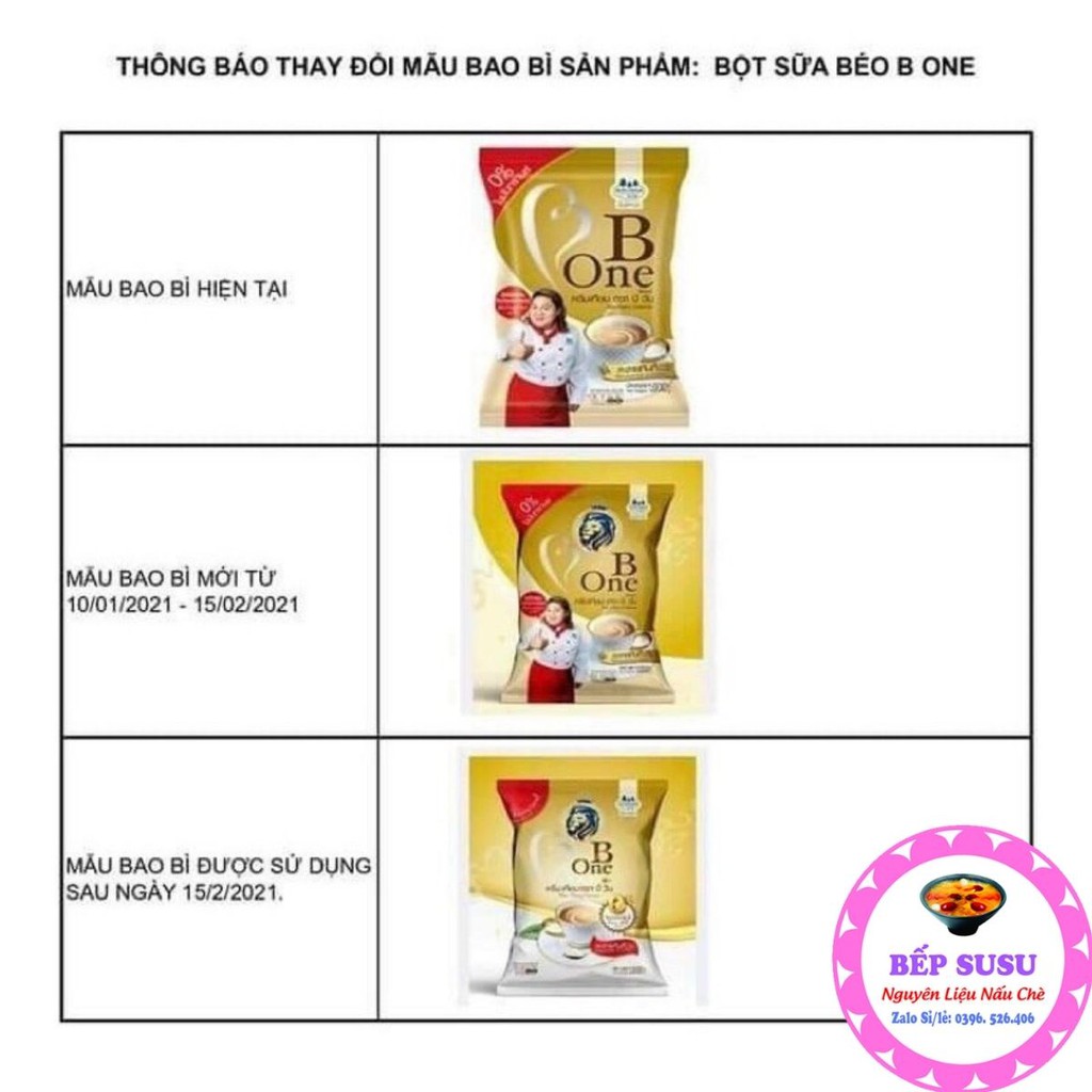 Bột kem béo pha trà sữa Beone nguyên liệu nấu chè khúc bạch chè SUSU loại 100g, 500gam