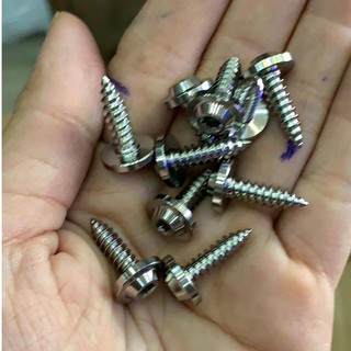 Ốc titanium GR5 phôi trắng dàn áo 5 ly