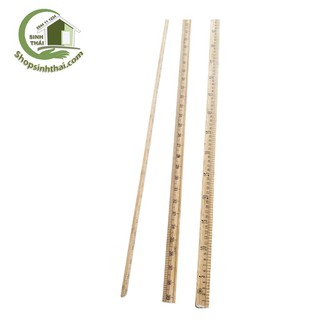 Thước gỗ đo mm, thước dài 1 mét ( 100cm )