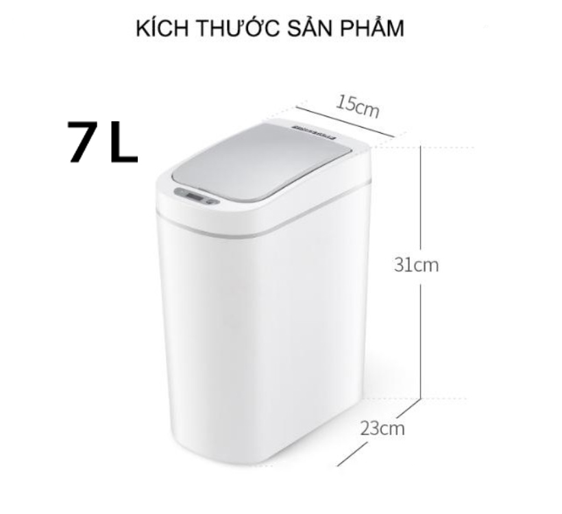 Xiaomi Mijia NINESTARS Smart Trash Can Motion Sensor Auto Sealing LED Induction Cover Trash 7L Home Ashcan Bins IPX3 Waterproof