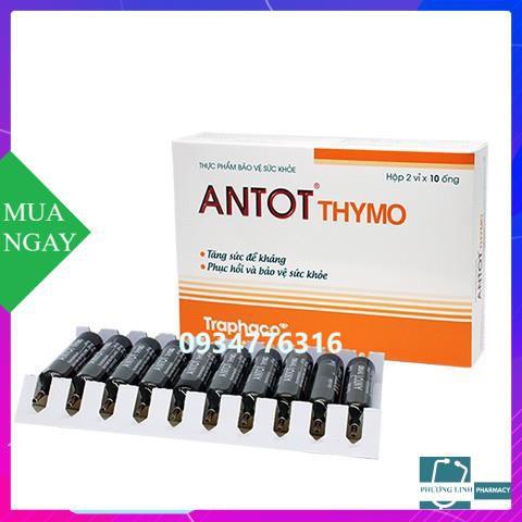 Antot Thymo Traphaco - Bổ sung vitamin, tăng cường sức đề kháng cho bé ( hộp 2 vỉ x 10 ống )