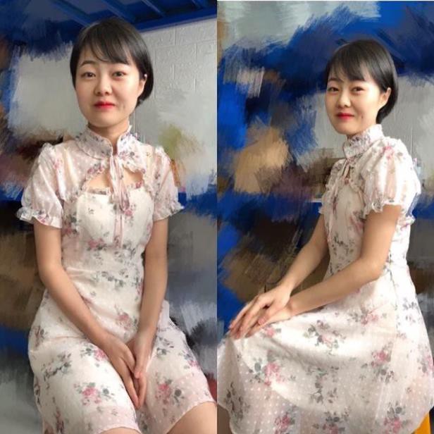 (Sẵn S) Váy tiểu thư khoét ngực / Đầm hoa Trung Quốc cổ điển Ulzzang ( có ảnh thật) đẹp