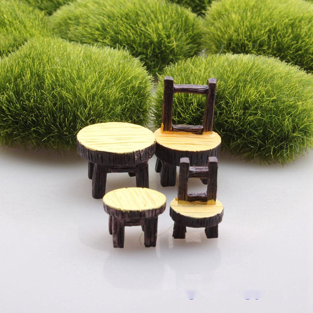 YIYU Mô Hình Bàn Ghế Mini Trang Trí Sân Vườn