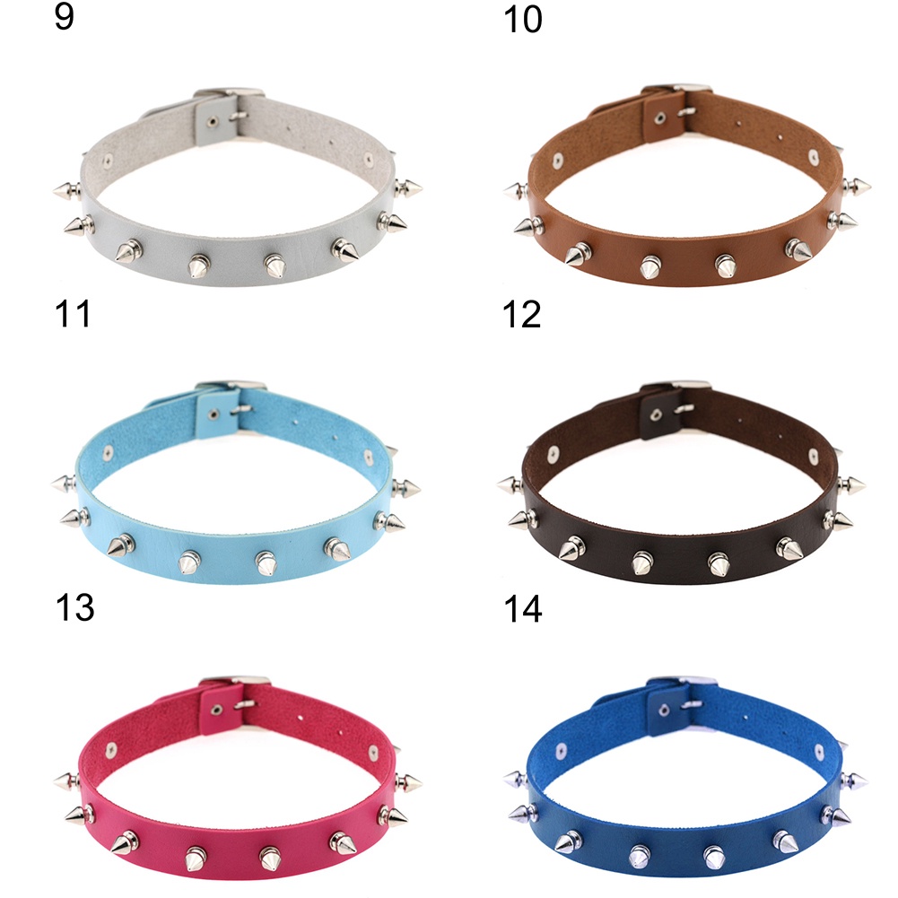 Vòng cổ choker giả da phong cách rock