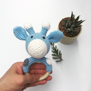 Lục lạc len móc Bunny