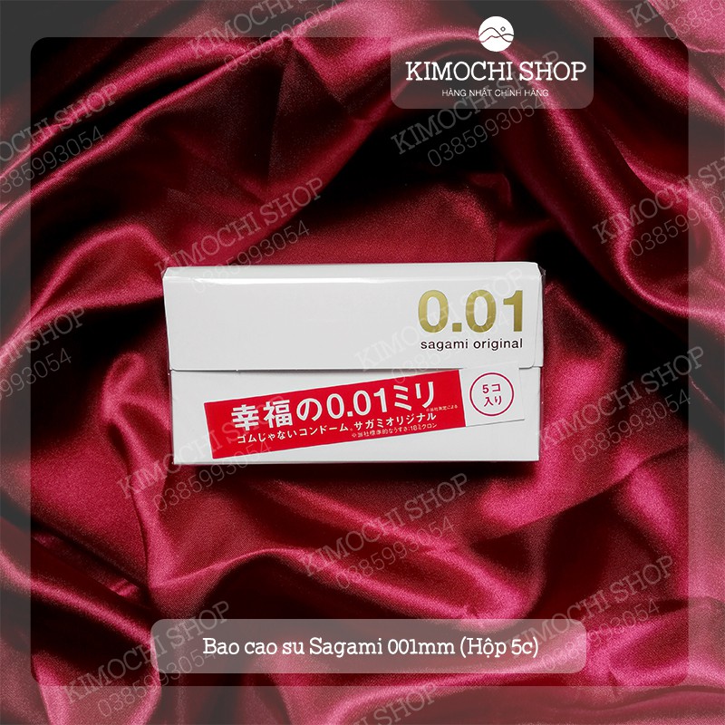 Bao cao su Sagami 001mm mỏng nhất thế giới (LẺ 1c)