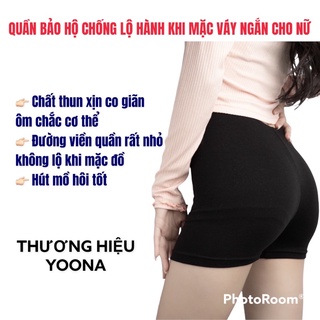 Quần bảo hộ mặc váy đầm cho nữ lưng chun mảnh chống lộ hàng