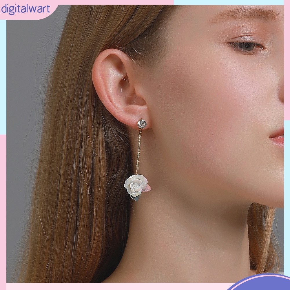 Đôi Khuyên Tai Hình Hoa Hồng Phong Cách Vintage Thời Trang Cho Nữ