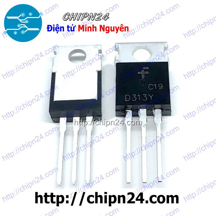 [2 CON] Transistor D313 TO-220 NPN 3A 60V 30W (Transistor Power) (2SD313-Y D313-Y 313)