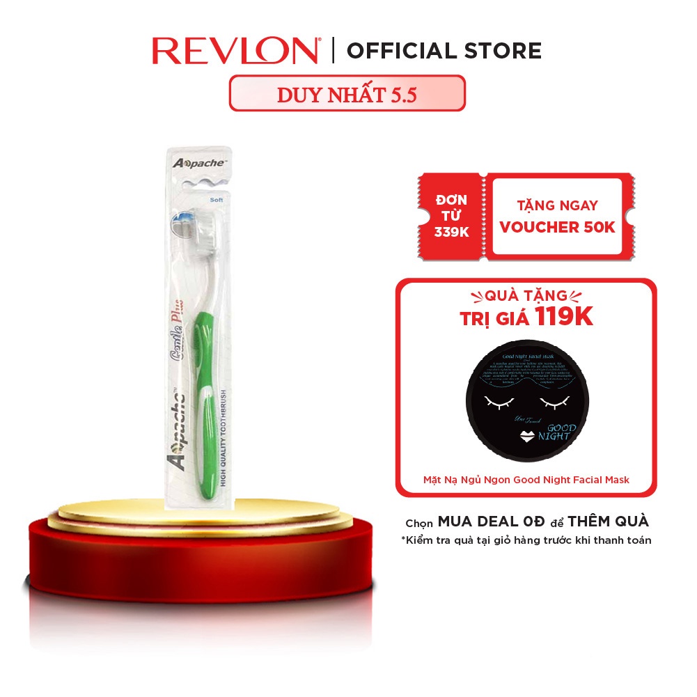 Bàn chải đánh răng Revlon - Apache Gentle Plus