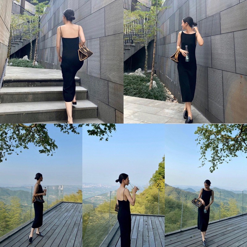 [Mã SKAMA06 giảm 8% tối đa 50K đơn 250K] Váy body 2 dây hở lưng sexy tôn dáng | BigBuy360 - bigbuy360.vn