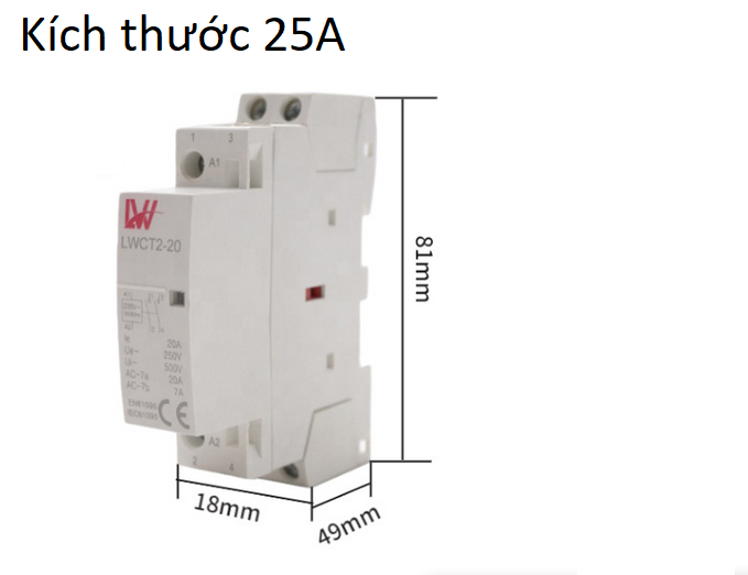 Khởi động từ contactor 3P 380V LW 25A 32A 63A chuyên lắp tủ hàng chất lượng độ bền cao