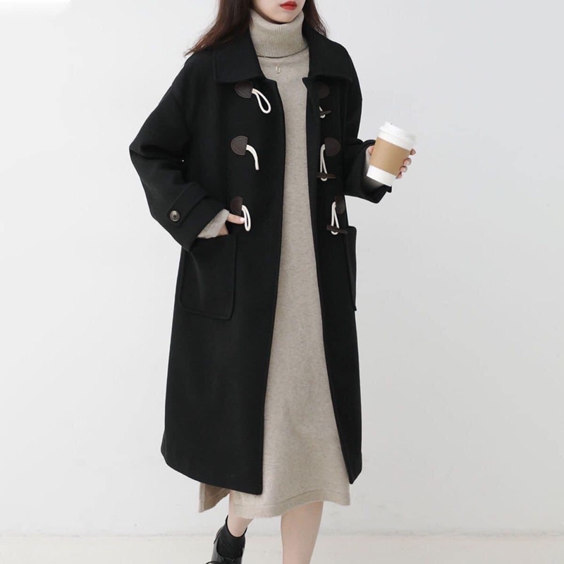 Áo dạ hàn quốc 2 màu cực xinh 🥰