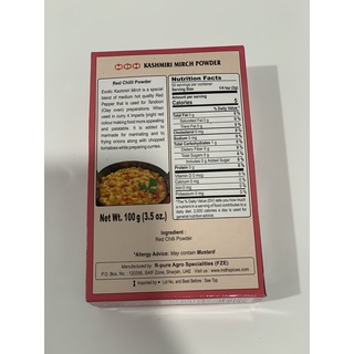 MDH Kashmiri Mirch - Bột ớt Ấn Độ 100g