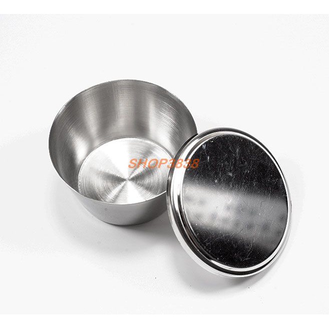 Combo 5 Khuôn Làm Bánh Flan Có Nắp Inox 304 Không Gỉ Sét (Size 7cm)