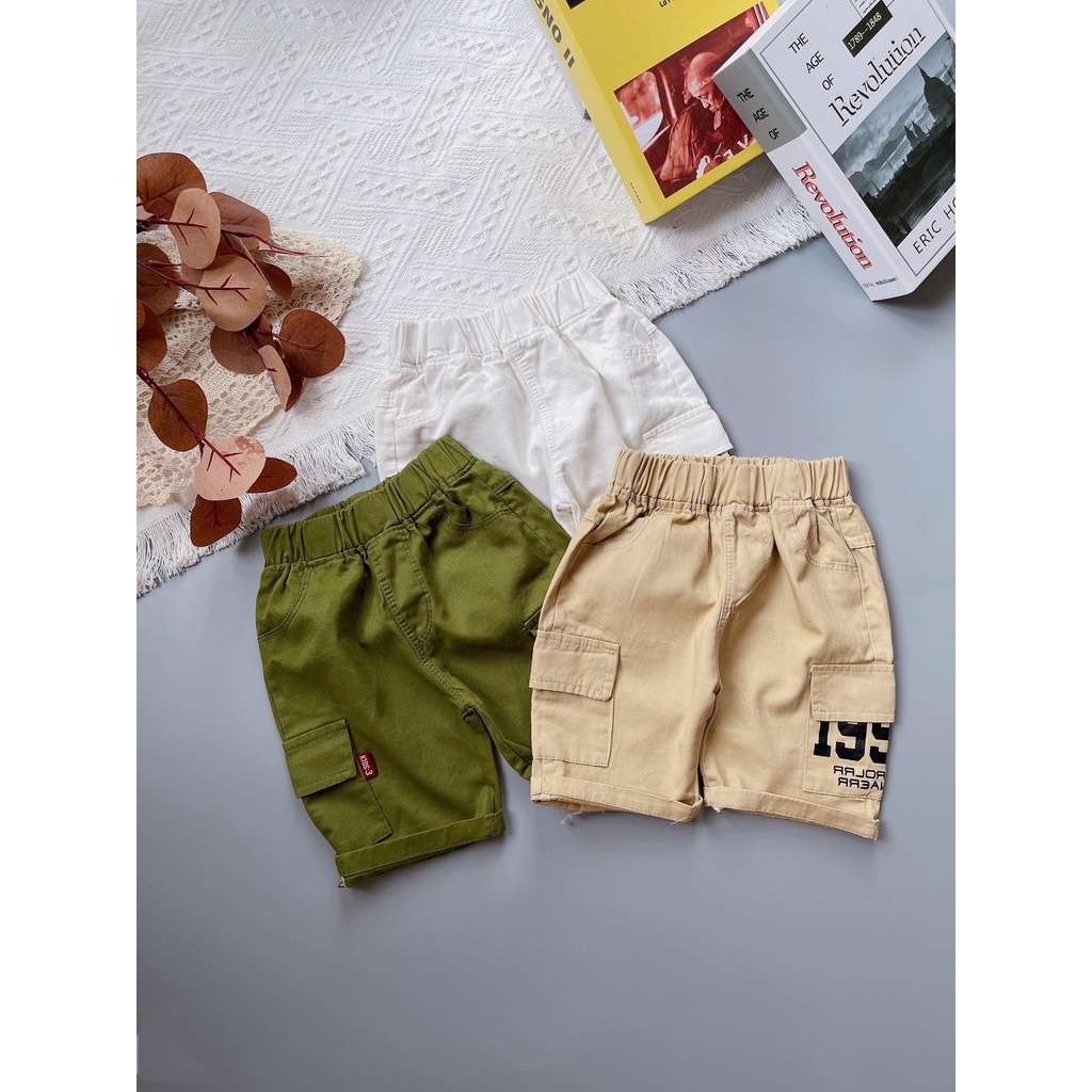 Quần short bé trai, quần short kaki túi hộp 1992 năng động cực đẹp cho bé trai -Bm_babyshop68