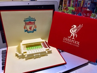 Sân bóng -  Stadium  - Thiệp 3D  ( mở 90 độ)
