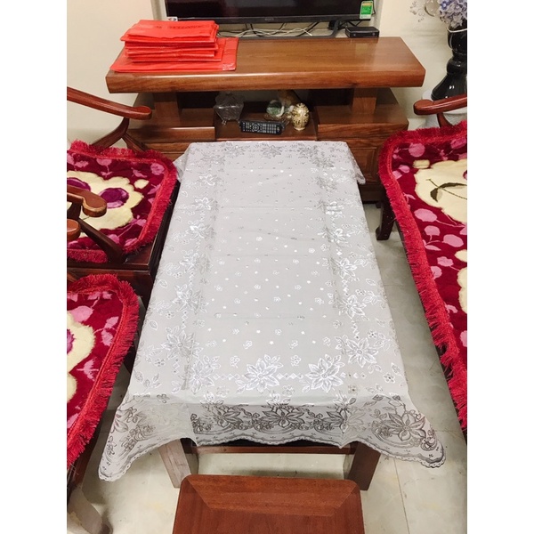 FREESHIPKhăn trải bàn 75x120cm Ren Hoa - [HÀNG ĐẸP]