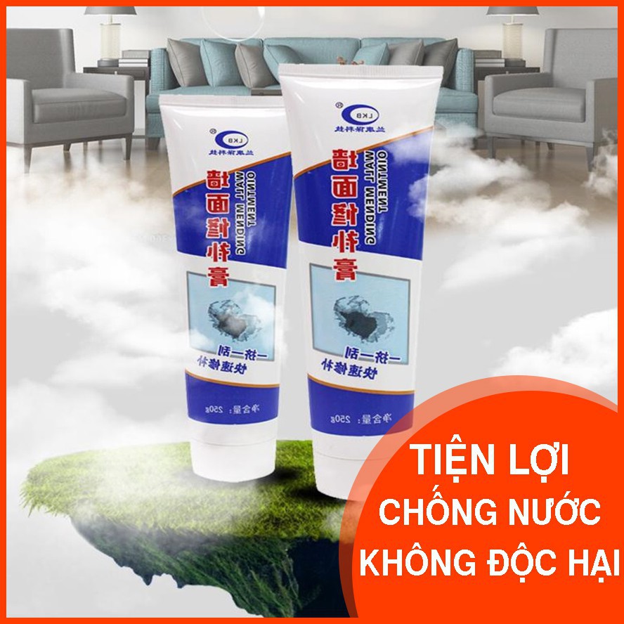 Tuýp Keo Vá Tường Thông Minh 250g - Tường Bị Nứt, Ẩm Mốc, Thủng