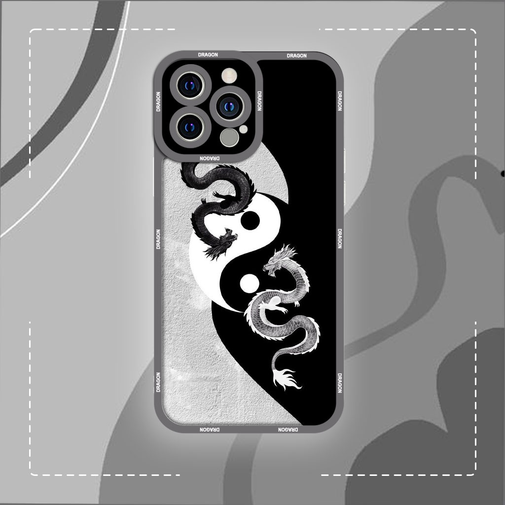 Ốp lưng iphone cạnh vuông JM CASE rồng vòng tròn âm dương 6plus/6s/6splus/7/7plus/8/8plus/x/xs/11/12/pro/max/plus/promax