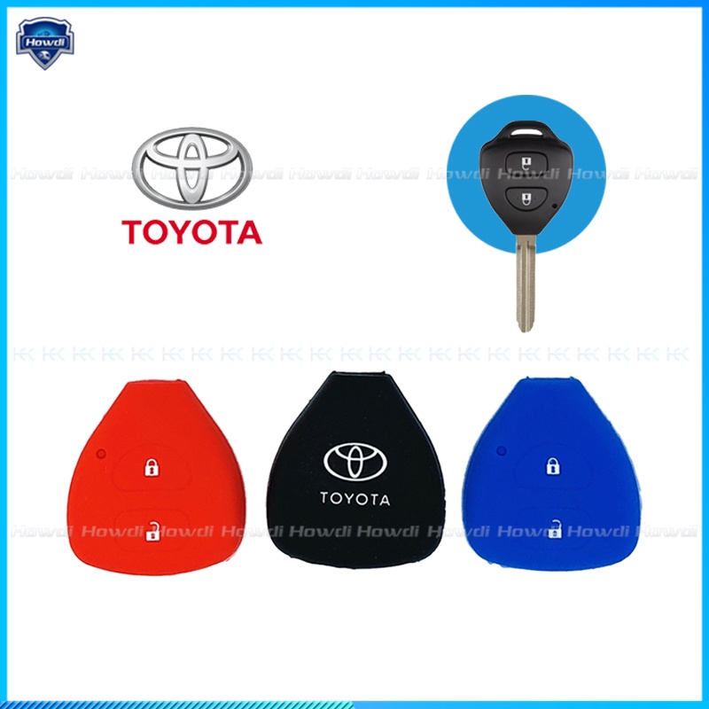 Vỏ Silicone Bọc Chìa Khóa Xe Hơi Toyota Corolla Hilux Vitz Vios Rav4 Aqua Camry Highlander