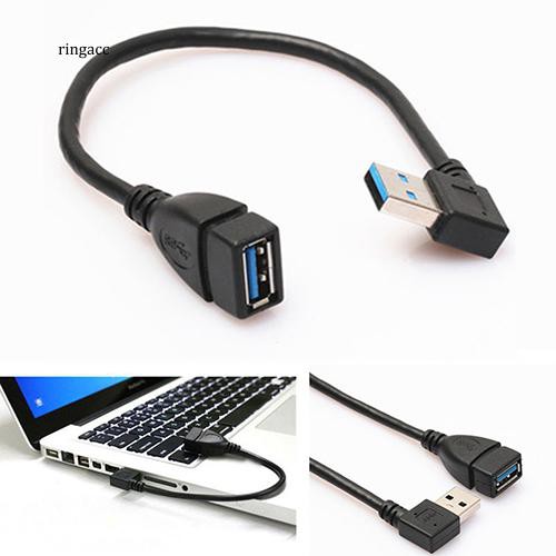 Dây cáp mở rộng nối cổng USB 3.0 sang đầu cắm Type A vuông góc phải 90 độ tiện dụng