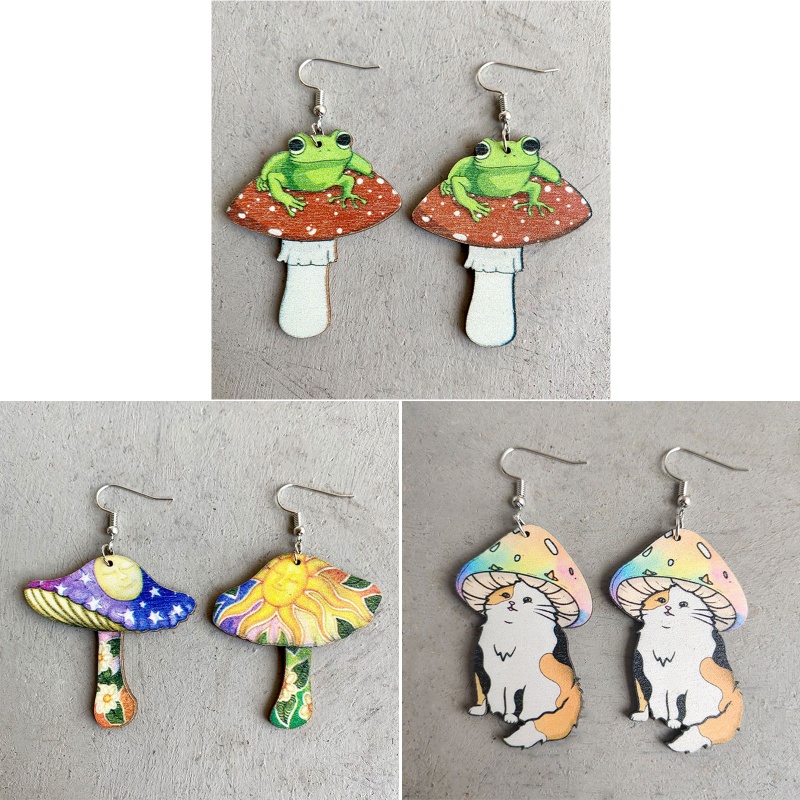 Khuyên Tai Thả Xỏ Hình Động Vật Dễ Thương Vui Nhộn Thời Trang