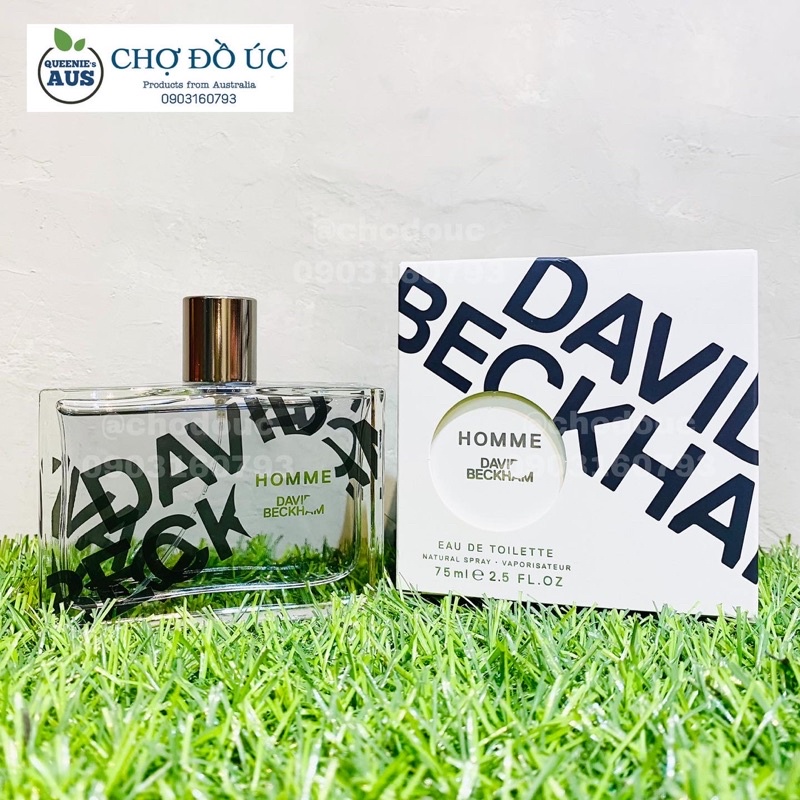 Nước hoa nam David Beckham INTIMATELY - SIGNATURE - HOMME - EDT 75ml - nhập Úc tem Chemist