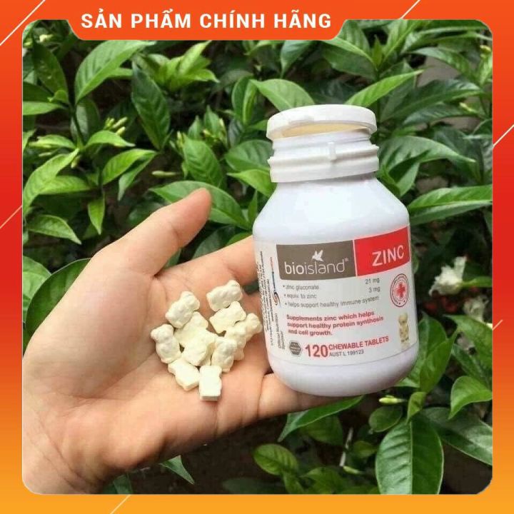 Kẽm Bio Island Zinc cho bé 🔥𝐍𝐄𝐖🔥120 Viên chính hãng của Úc mẫu mới