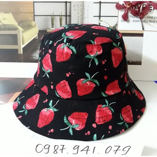 Nón bucket trái cây