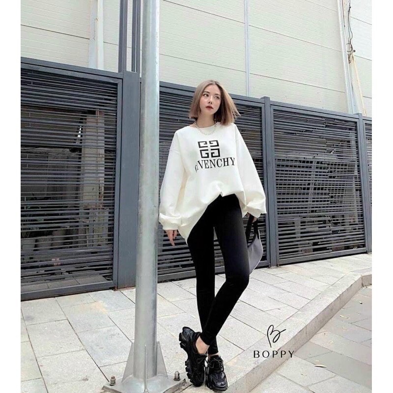 Legging 2 Khuy lưng cao kèm hộp màu cam.