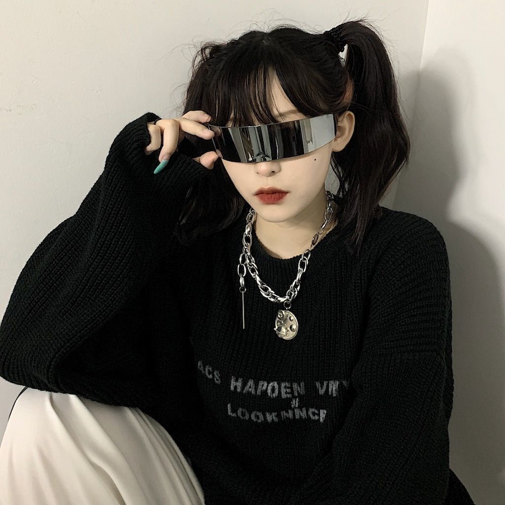 Mắt Kính Laser Phong Cách punk Thời Trang Cá Tính