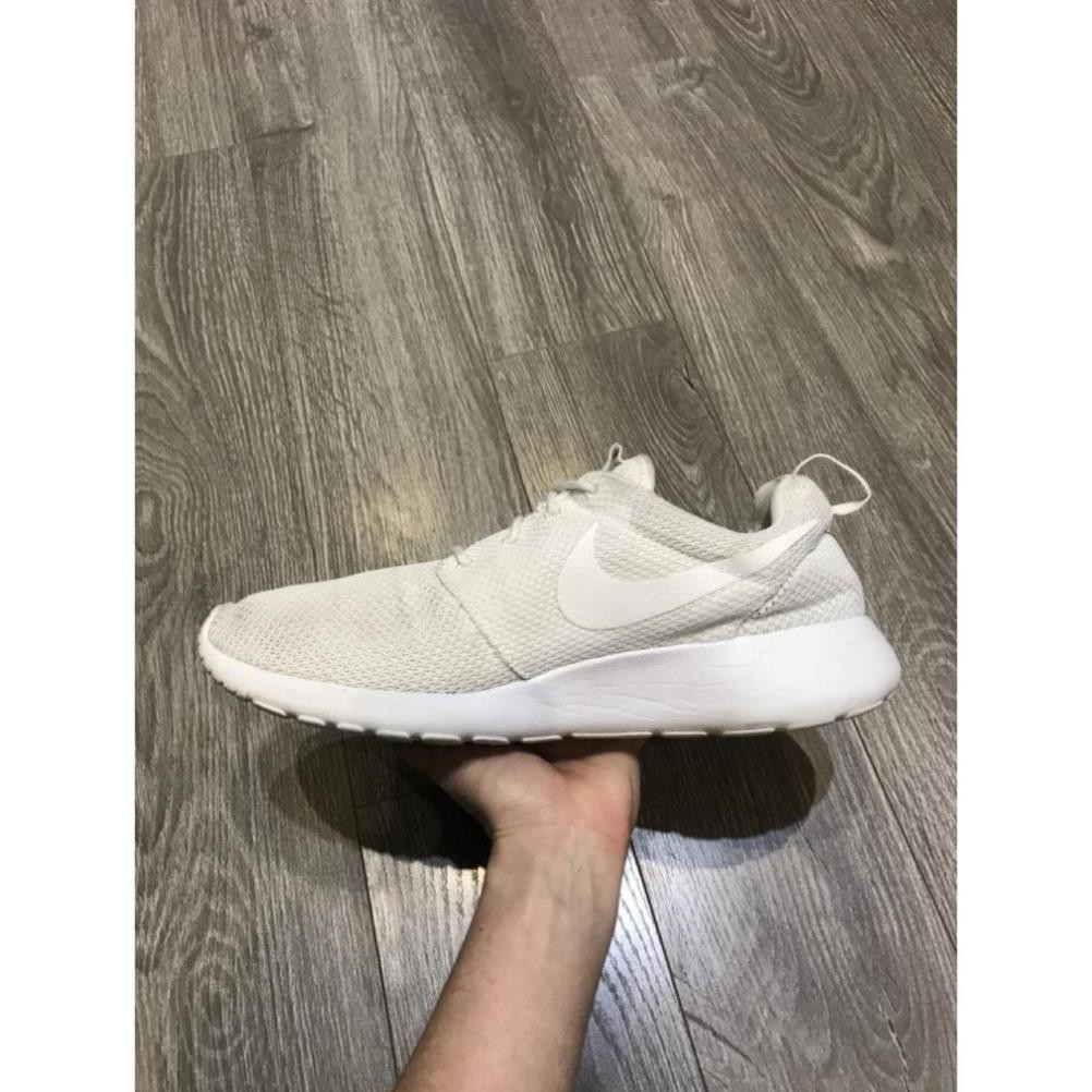 salle [Real] Giày nike nike Roshe Run  2hand trắng 42.5 27cm . HOT . :