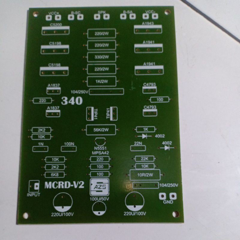 Bộ 2 Bảng Mạch Khuếch Đại Âm Thanh PCB V2 TEF
