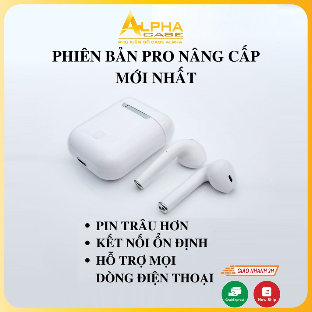 Tai nghe Bluetooth không dây Inpods i12 Cho Iphone / Android cảm ứng đa điểm | Vỏ bảo vệ Bao đựng Case Airpod 1/2