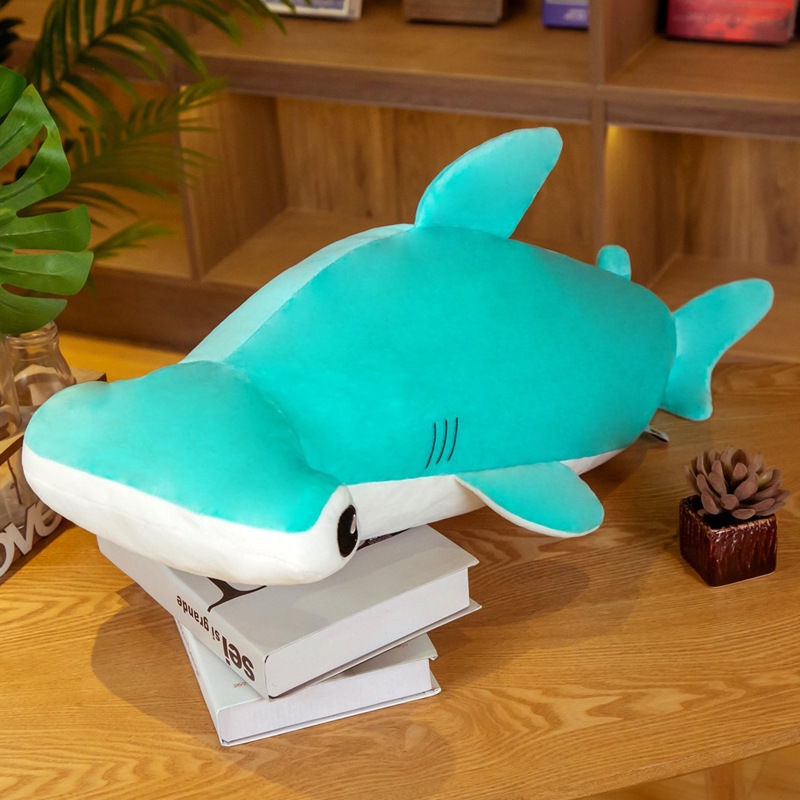 Gối Nhồi Bông Đồ Chơi Hình Cá Mập Búa Đầu Cá Mập Phong Cách Mới Sáng Tạo