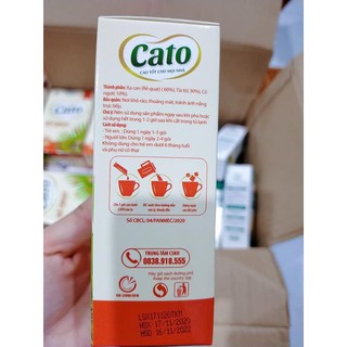 Cao Ho CATO Rẻ Quạt hộp 15 gói (Date t12.25)