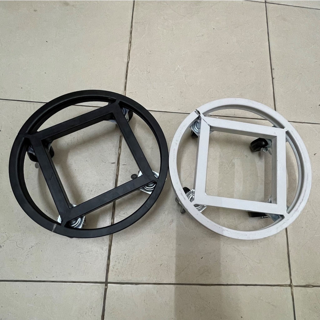 Đế lót chậu có bánh xe, đế để đồ đa năng, đế lót chậu cây cảnh gia đình, chung cư khung thép phun sơn, bánh xe 360 độ