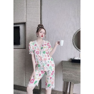 Bộ lửng lụa latin viền ren hoạ tiết siêu xinh (MS : L02)