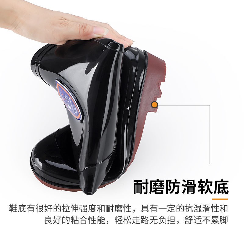 Bốt đi mưa cổ cao chống trượt/ chống thấm nước dành cho nam 
 | BigBuy360 - bigbuy360.vn