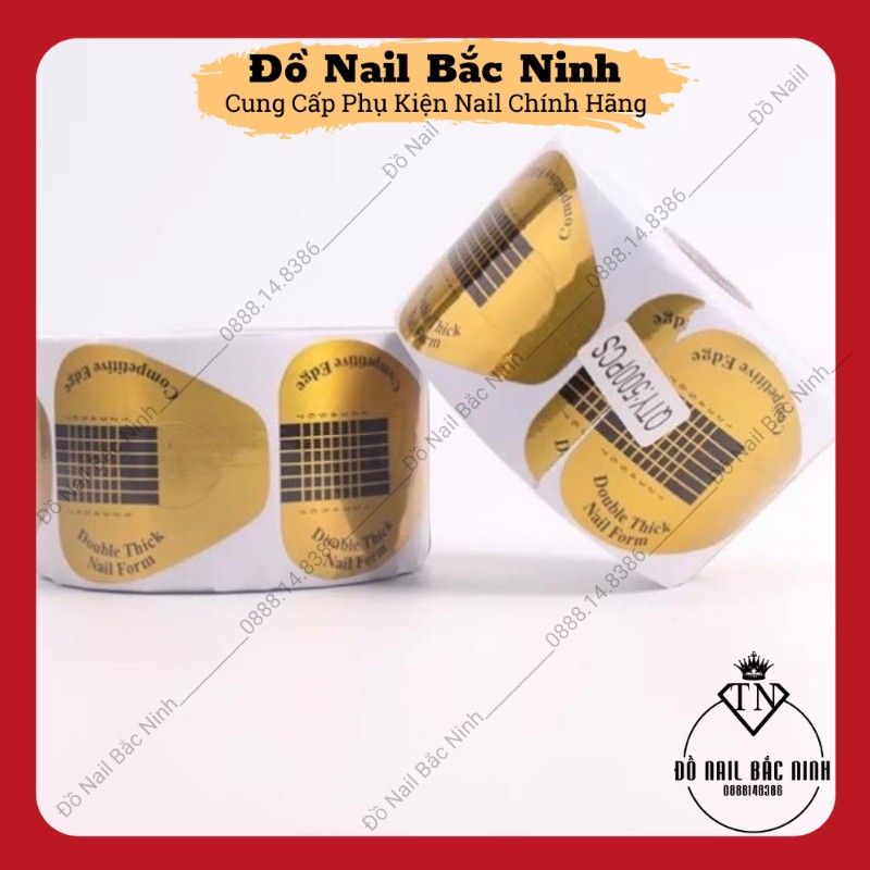 Khuôn Giấy Nối Móng Làm Nail , Cuộn Giấy Đắp Gel 500 Miếng