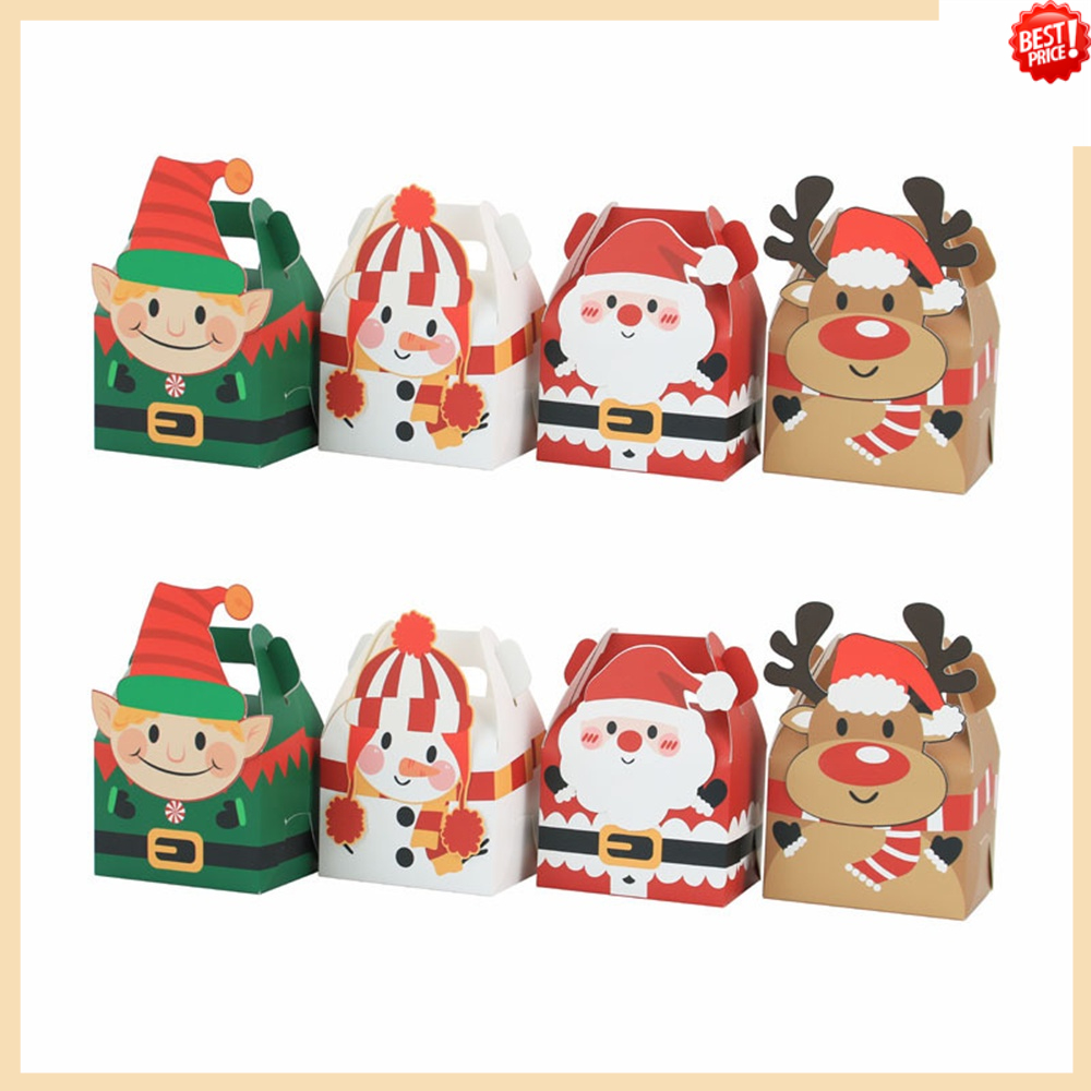 Hộp Giấy Đựng Bánh Kẹo Cho Tiệc Giáng Sinh Năm Mới