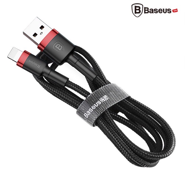 Dây sac nhanh Baseus Cafule Lightning cho iPhone/ iPad ( 2.4A, Sạc nhanh, Siêu bền)