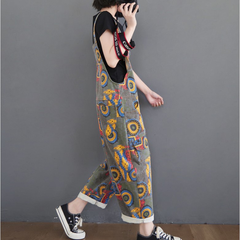 A169 Yếm big size freesize thời trang in họa tiết nhiều màu nổi bật cá tính năng động ống rộng | BigBuy360 - bigbuy360.vn