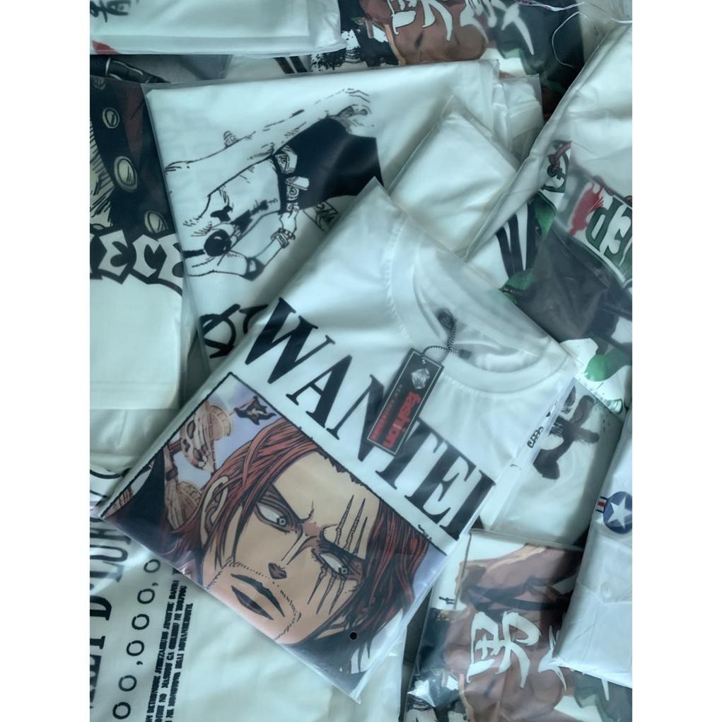 [BÁN CHẠY] [ẢNH THẬT] ÁO SHANKS TÓC ĐỎ TRUY NÃ | ÁO PHÔNG ONE PIECE SHANKS WANTED TSHIRT OP70