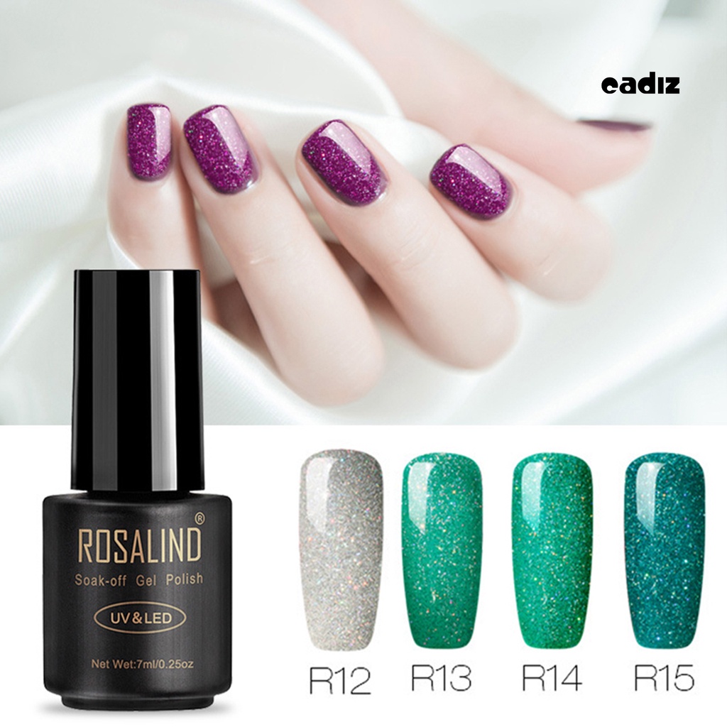Sơn Móng Tay ROSALIND Màu Cầu Vồng Lấp Lánh Chuyên Dụng Cho Trang Trí Móng Tay Nghệ Thuật